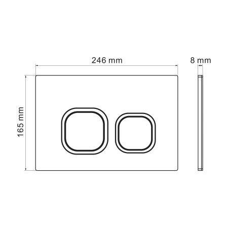 Клавиша смыва Grossman Cosmo 700.K31.02.310.310 золото матовый